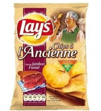 Chips à l'Ancienne Lay's Jambon Fumé 120 gr