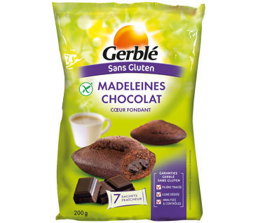 Madeleine chocolat sans gluten