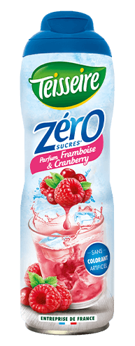 Sirop Teisseire Zéro sucres Framboise & Cranberry