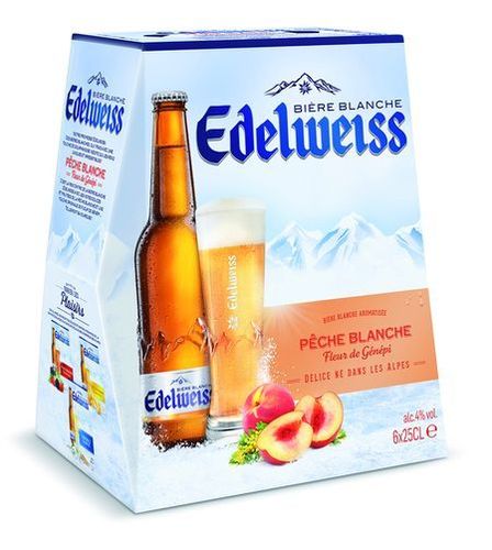 Bières Edelweiss pêche blanche