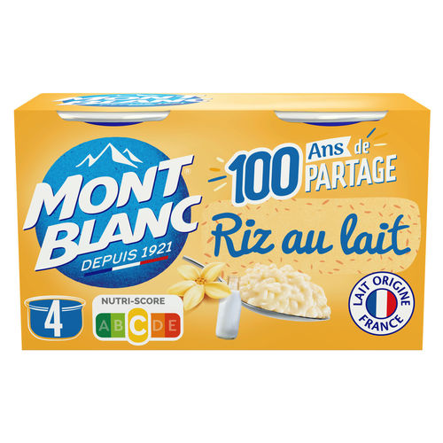 Riz au lait Mont Blanc